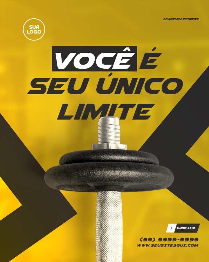 Arte pronta pra academia