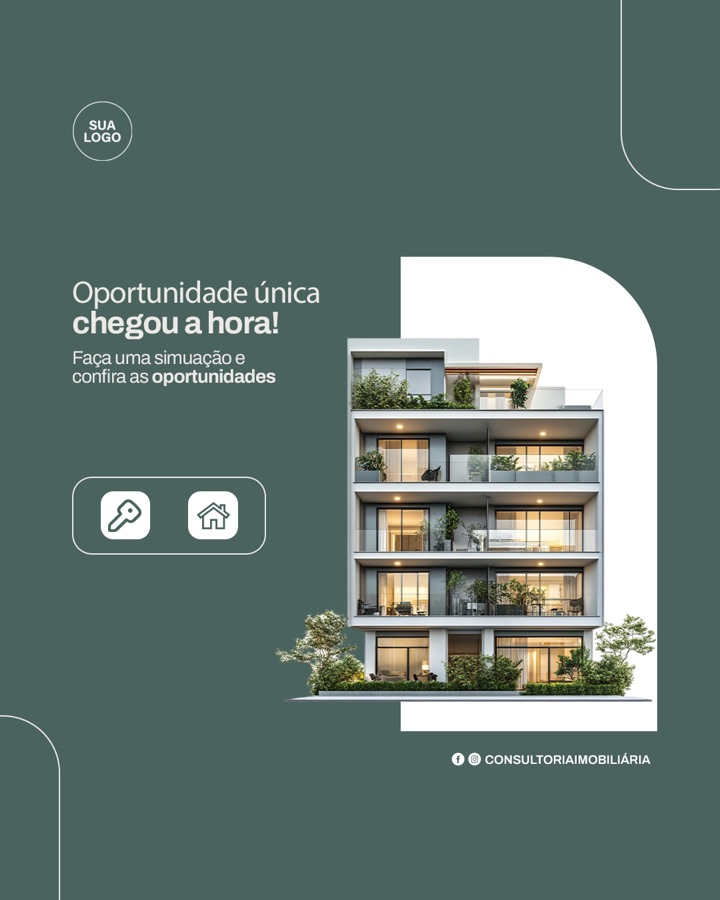 Arte pronta pra imobiliária