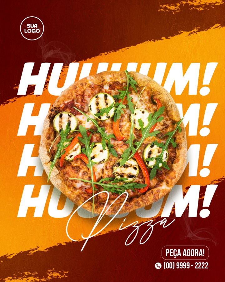 Arte pronta pra pizzaria