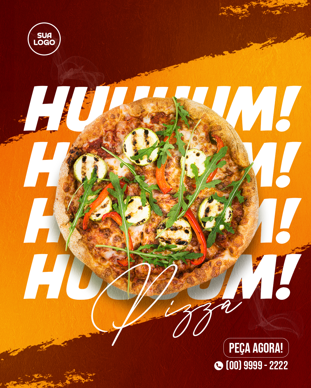 Arte pronta pra pizzaria
